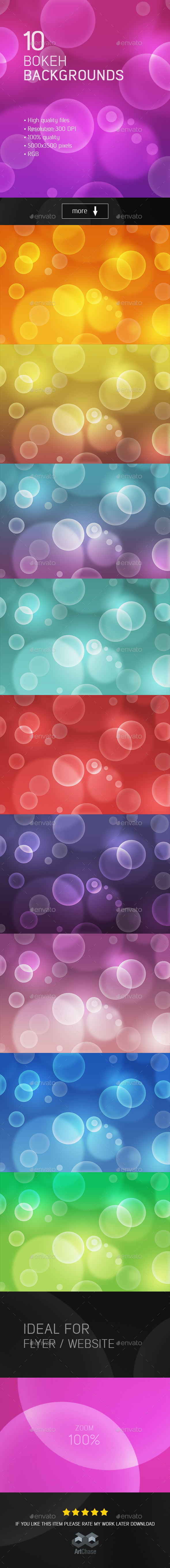 10 Bokeh Backgrounds - Abstract Backgrounds