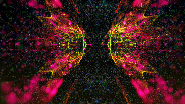 Color Kaleido Particles Background alt