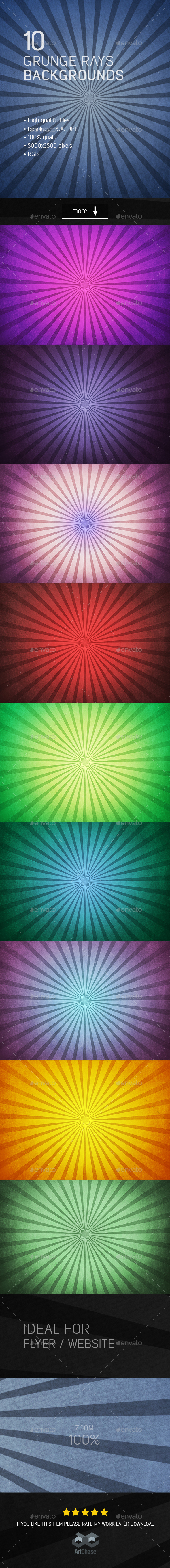 10 Grunge Rays Backgrounds - Backgrounds Graphics