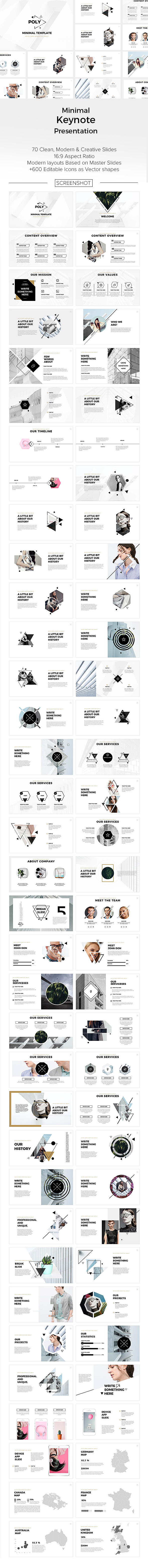Poly Minimal Keynote Presentation - Creative Keynote Templates