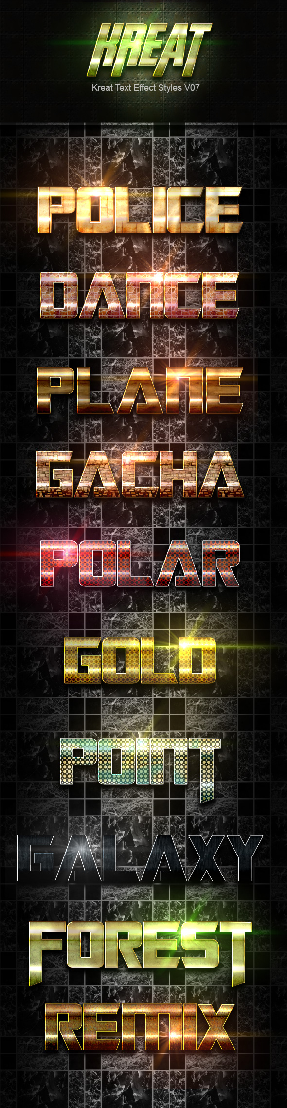 Kreat Text Effect Styles V07 - Text Effects Styles