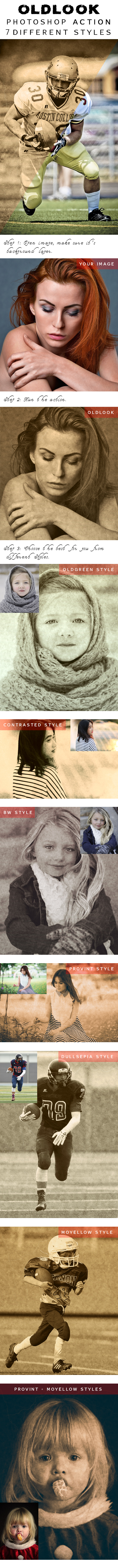 OldLook - Photoshop Action - Photo Effects Actions