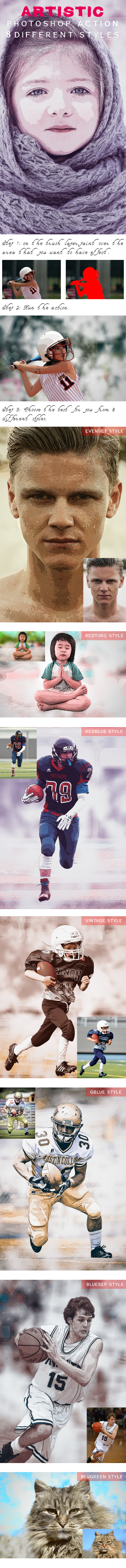 Artistic - Photoshop Action - Photo Effects Actions
