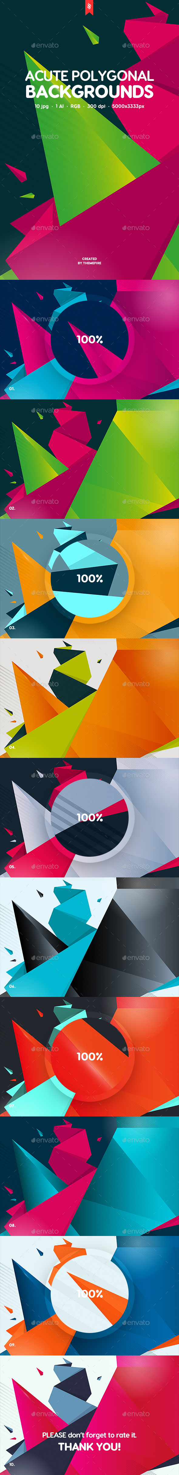 Acute Polygonal Backgrounds