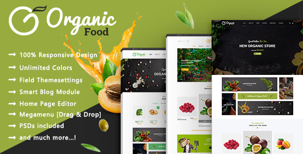 Organic - Food & Healthy Responsive Prestashop 1.7 Theme