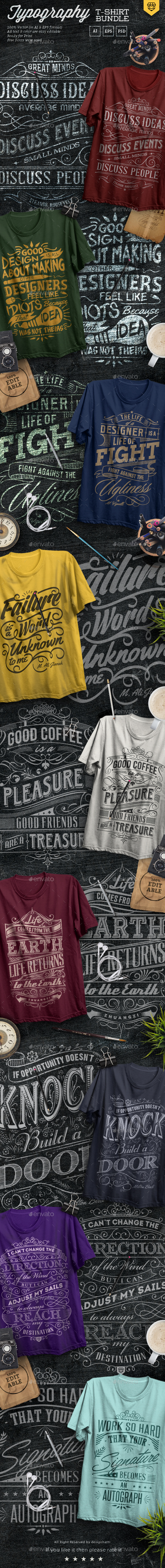Quote Typography T-Shirts Bundle - T-Shirts