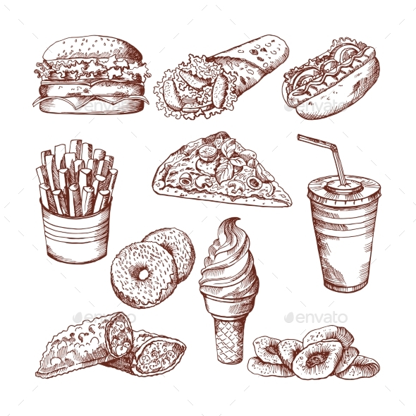 Fast Food - Food Objects