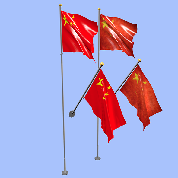 China Flag - 3Docean 20119863