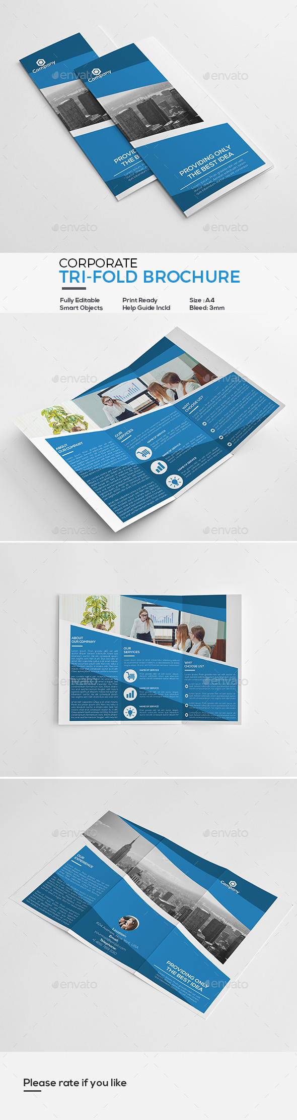 Corporate Tri-Fold Brochure - Corporate Brochures
