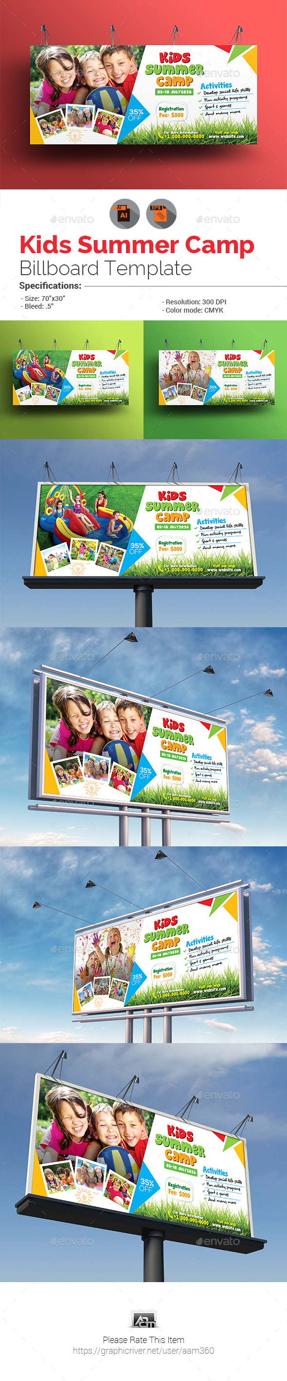 Kids Summer Camp Billboard