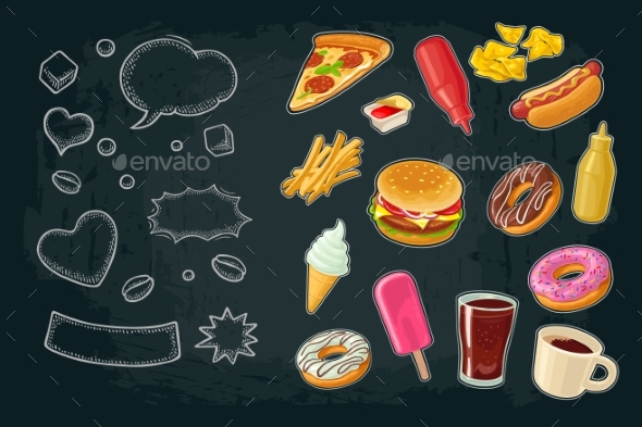 Poster of Fast Food - Food Objects