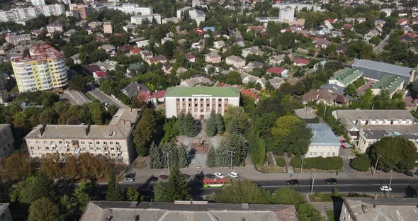 Ukraine City Rivne. Aerial Shot