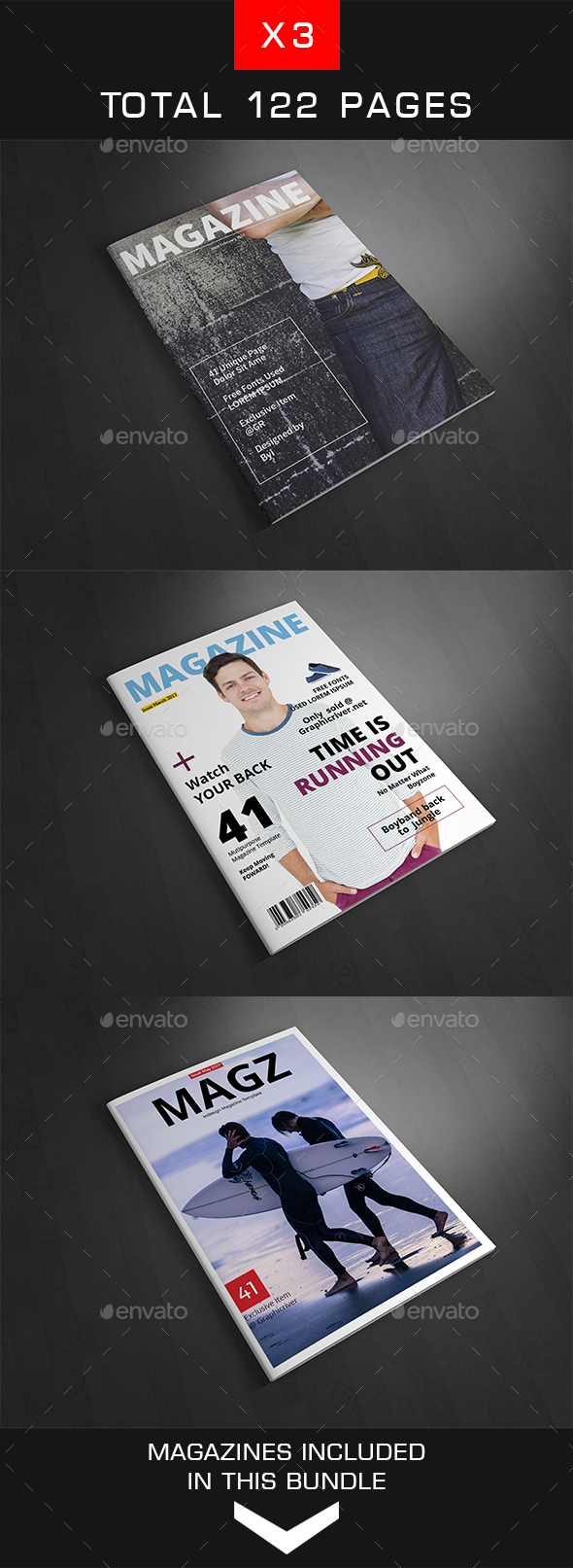 Magazine Bundle Vol.8 - Magazines Print Templates