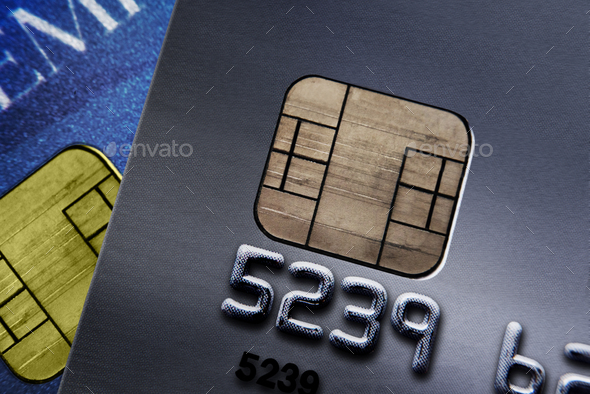 Closeup of credit cards - Stock Photo - Images