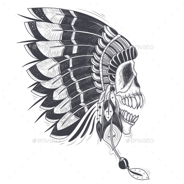 Vector Illustration of a Template for a Tattoo - Tattoos Vectors