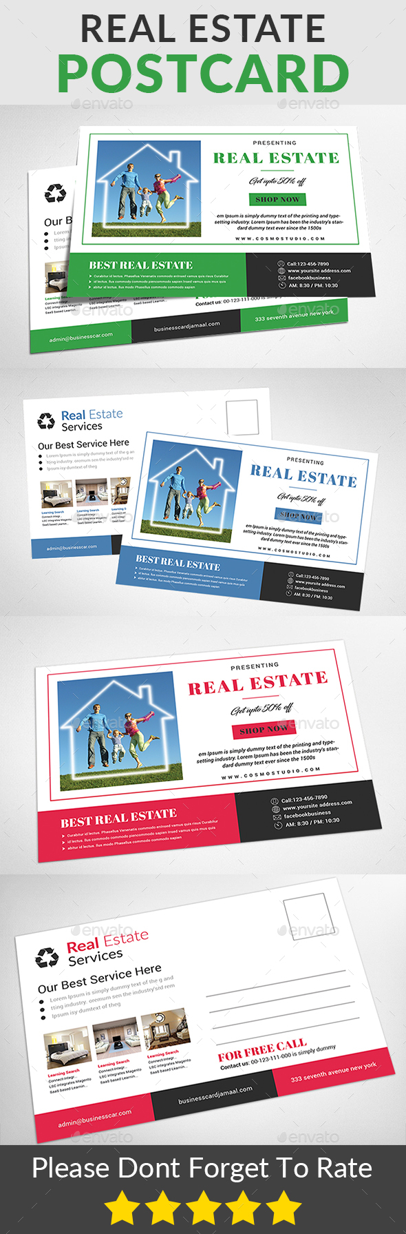 Real Estate Postcard - Cards & Invites Print Templates