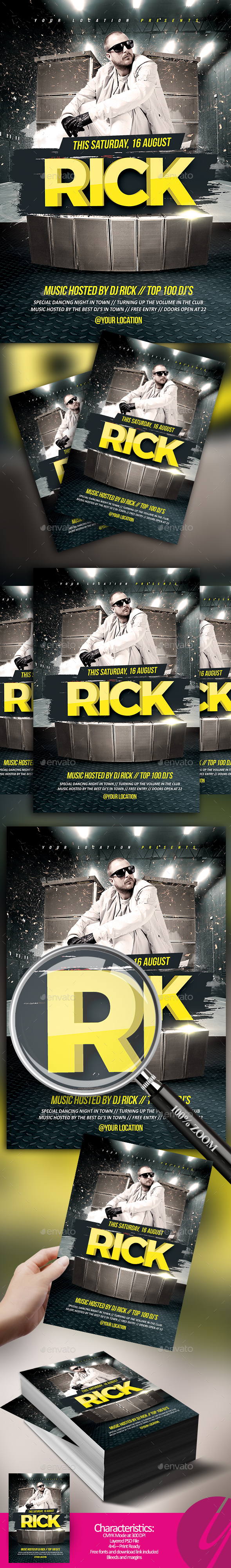 Guest Dj Flyer - Clubs & Parties Events