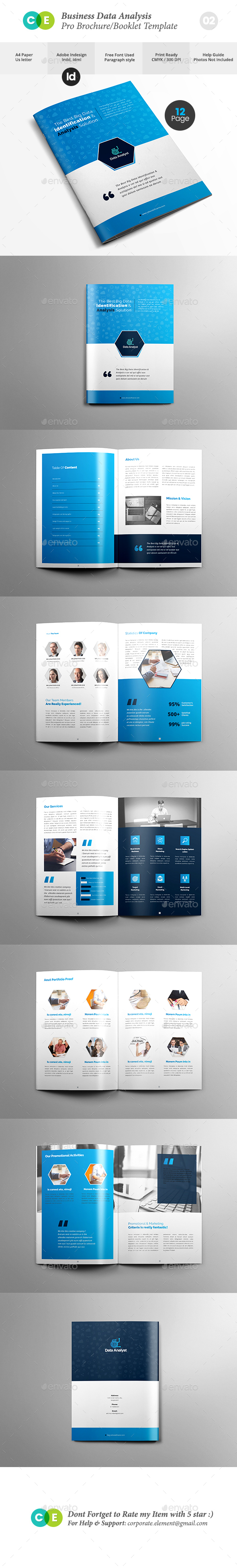 Pro Business Data Analysis Brochure V02 - Brochures Print Templates