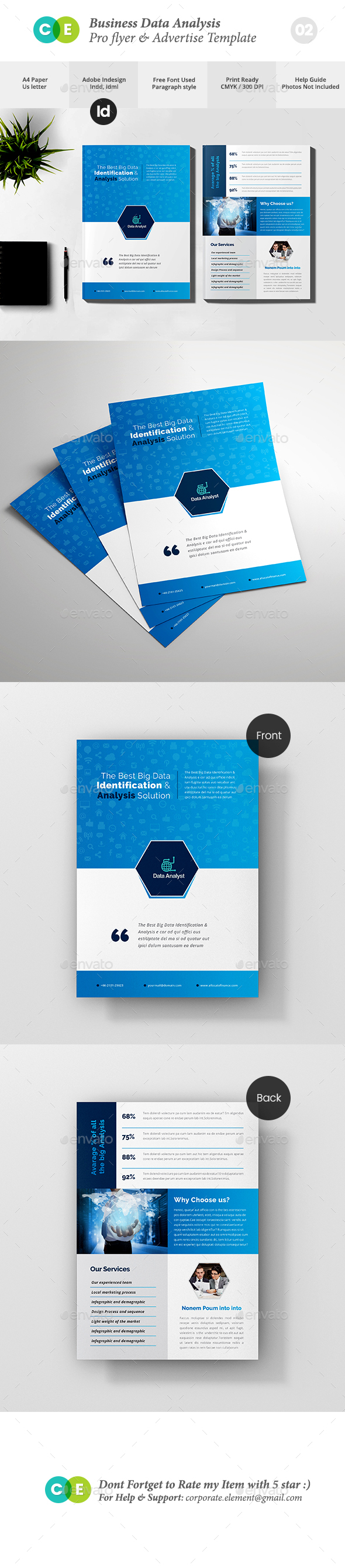Pro Business Data Analysis Flyer V02 - Corporate Flyers