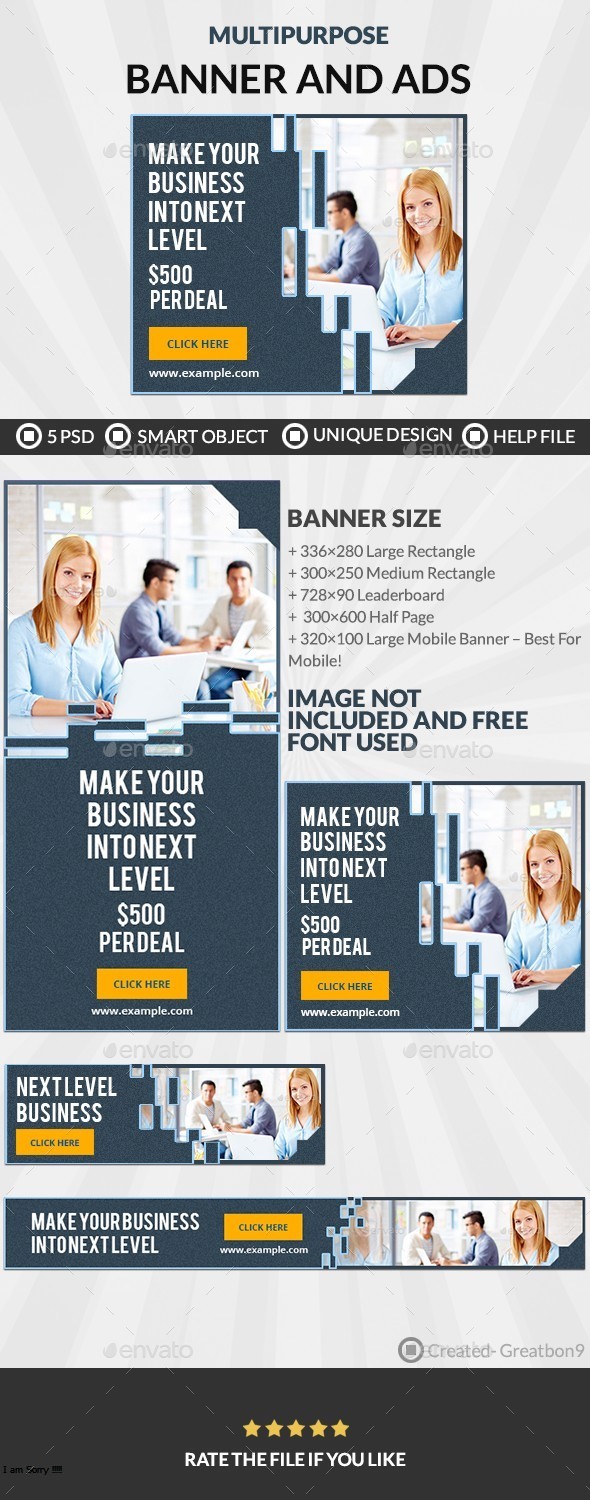 Multipurpose Banners - Banners & Ads Web Elements