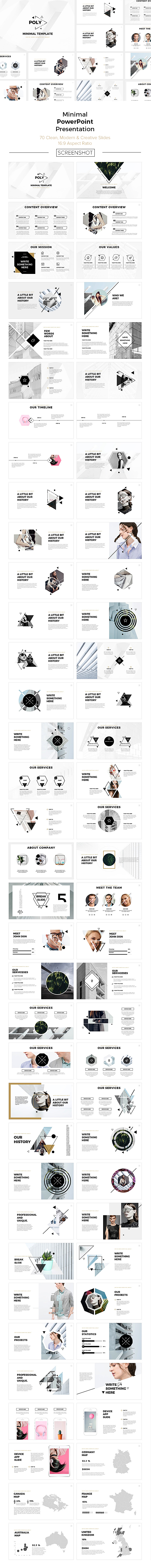 Poly Minimal PowerPoint Presentation - Creative PowerPoint Templates