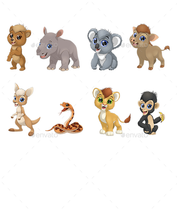 Set of Animals - Animals Characters