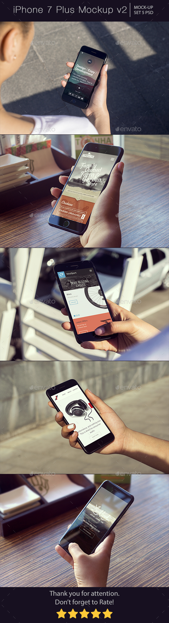 iPhone 7 Plus Mockup v2 - Mobile Displays