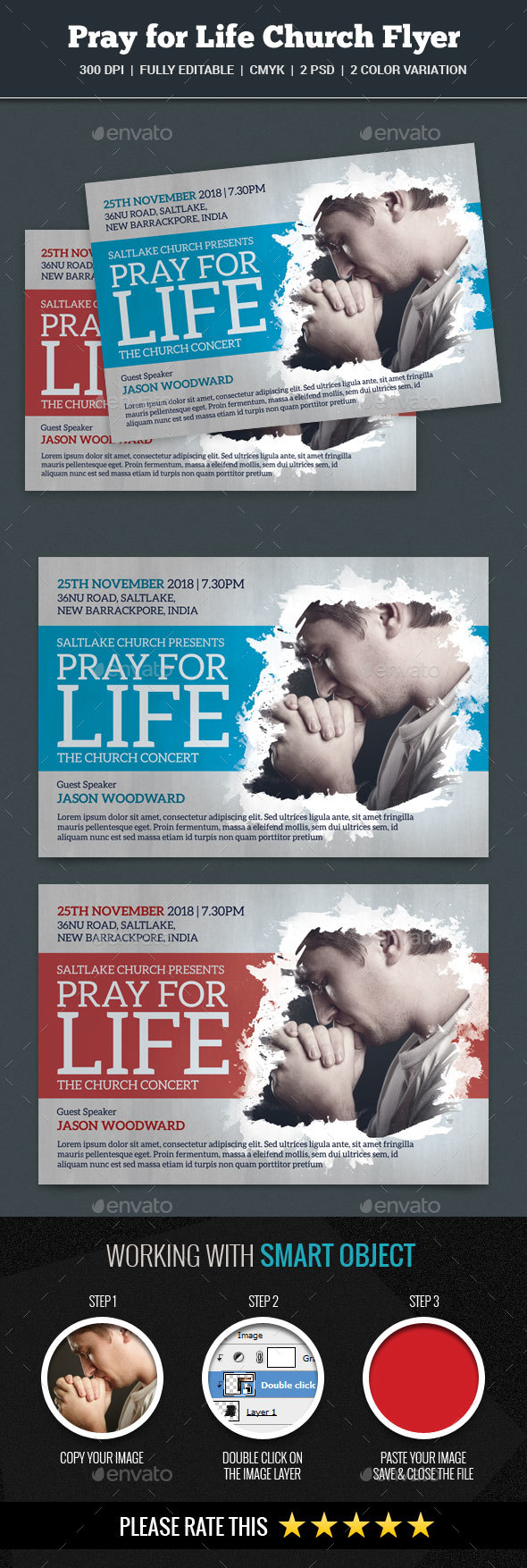 Pray for Life Church Flyer - Church Flyers