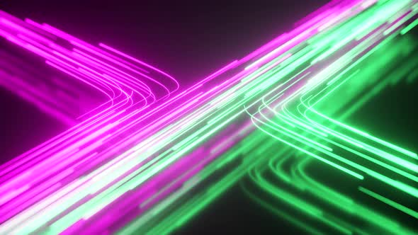 Green And Purple Neon Stream Motion Graphics Videohive 1695