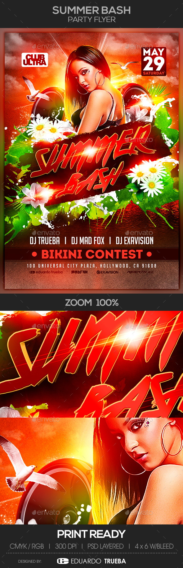 Summer Bash Party Flyer - Clubs & Parties Events