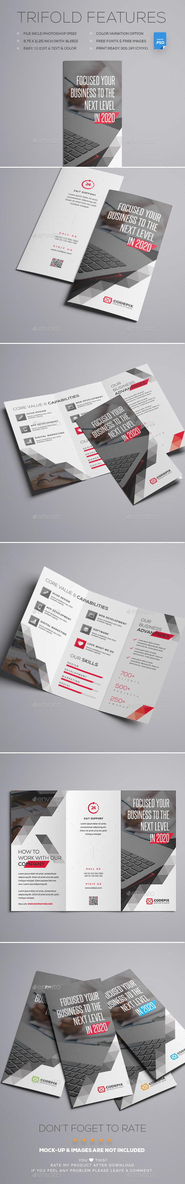 Tri-Fold Brochure - Brochures Print Templates