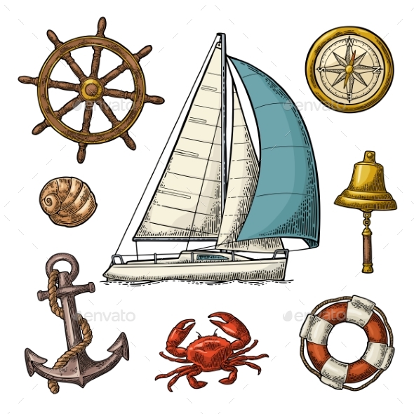Sea Icons Set - Miscellaneous Vectors