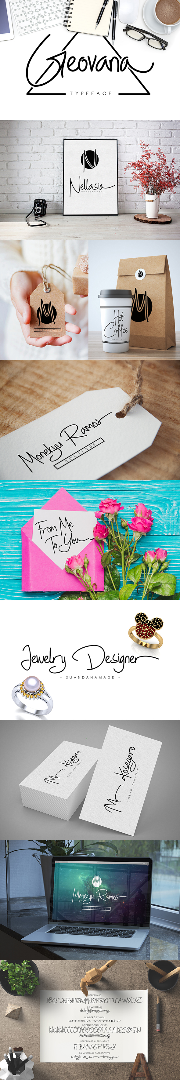 Geovana Signature Typeface - Hand-writing Script