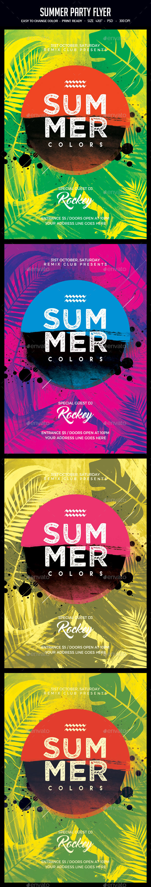 Summer Party Flyer - Clubs & Parties Events