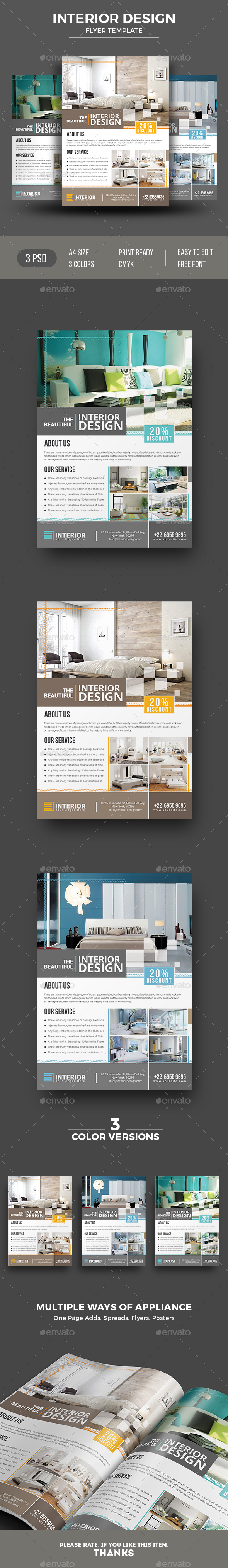 Interior Design Flyer - Commerce Flyers
