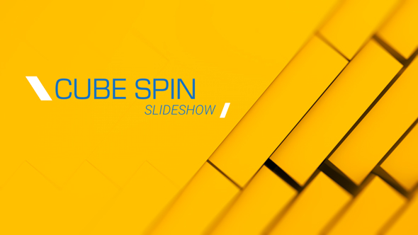 3D Cubes Spin Slideshow