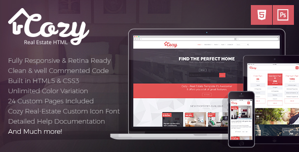 Cozy - Responsive Real Estate HTML Template - Business Corporate