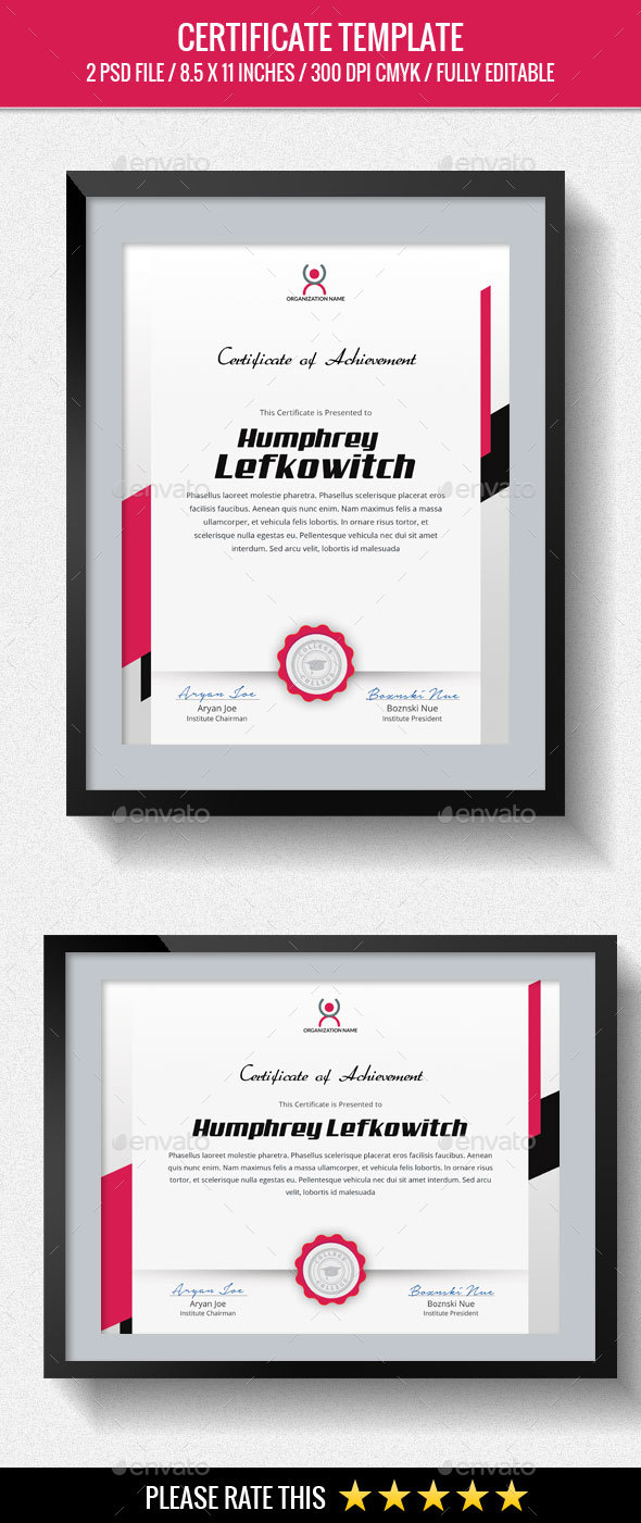 Multipurpose Certificates Template - Certificates Stationery