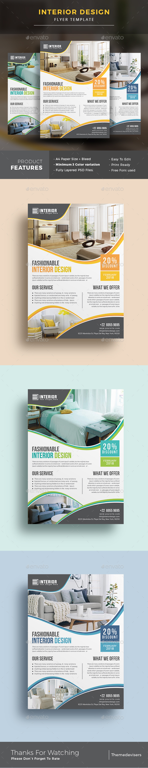 Interior Design Flyer - Commerce Flyers