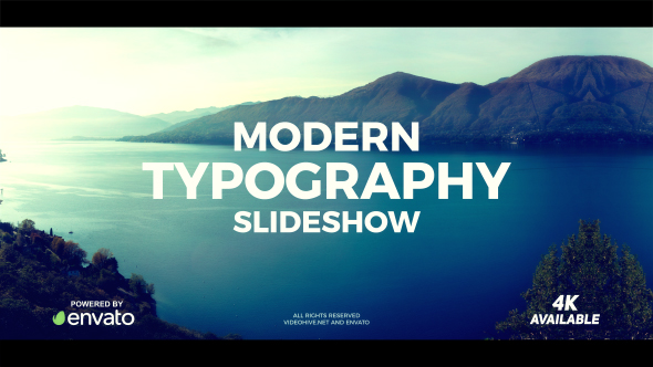 Modern Typography Slideshow