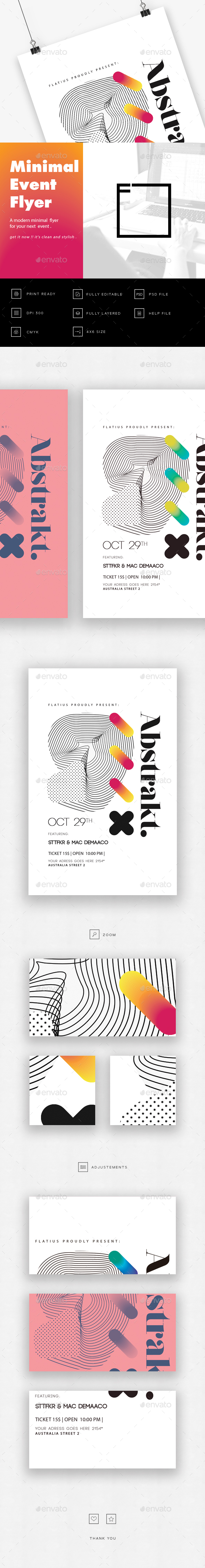 Abstrakt Modern Event Flyer - Events Flyers
