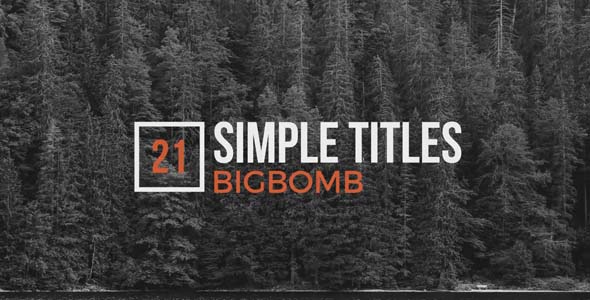 Simple Titles - VideoHive 20137446