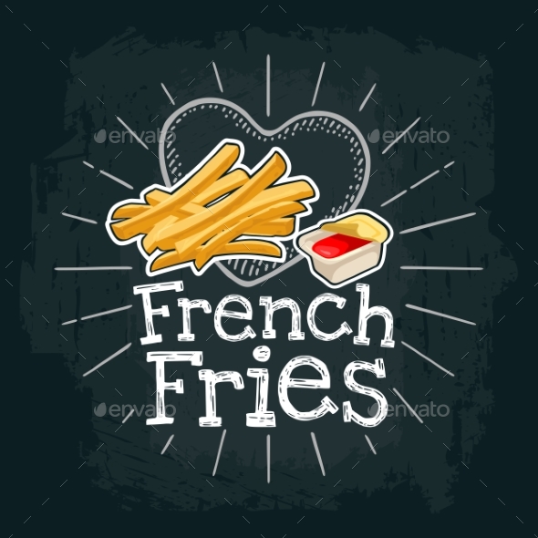 French Fry Stick Potato - Food Objects