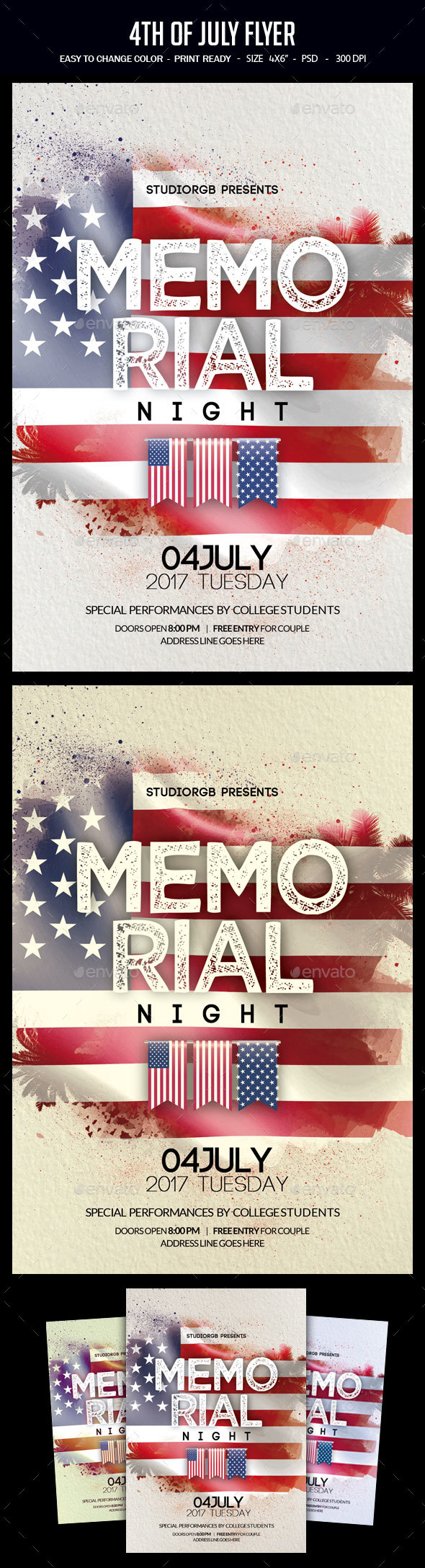 4th Of July Flyer - Clubs & Parties Events