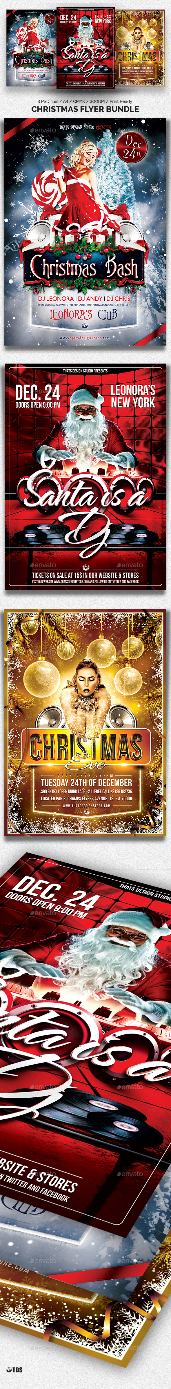 Christmas Flyer Bundle - Clubs & Parties Events