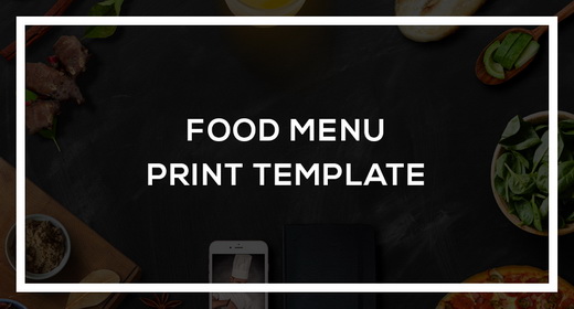 Food Menu Print Template