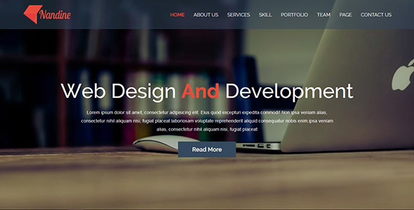 Great Nandine - Responsive Portfolio And Blog Multipage HTML5 Template