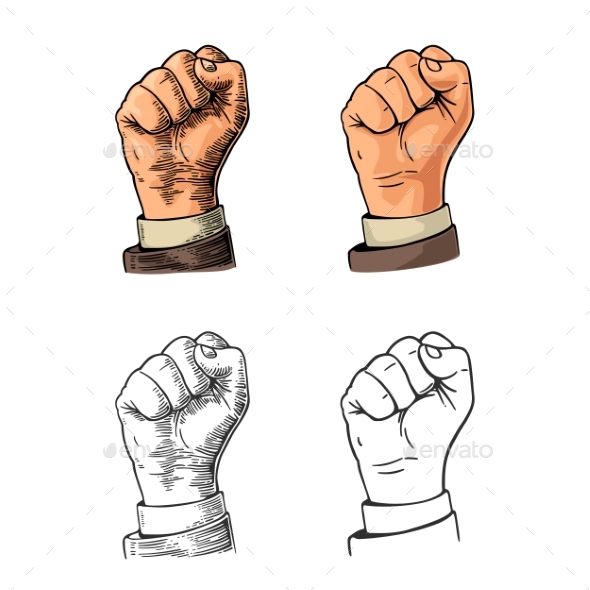 Human Hand with a Clenched Fist - People Characters