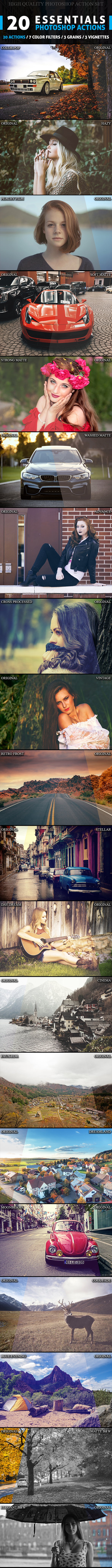 20+ Photoshop Actions Pack - Photo Effects Actions