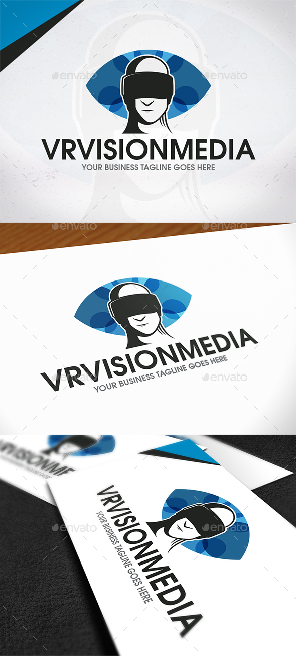VR Vision Media Logo - Humans Logo Templates